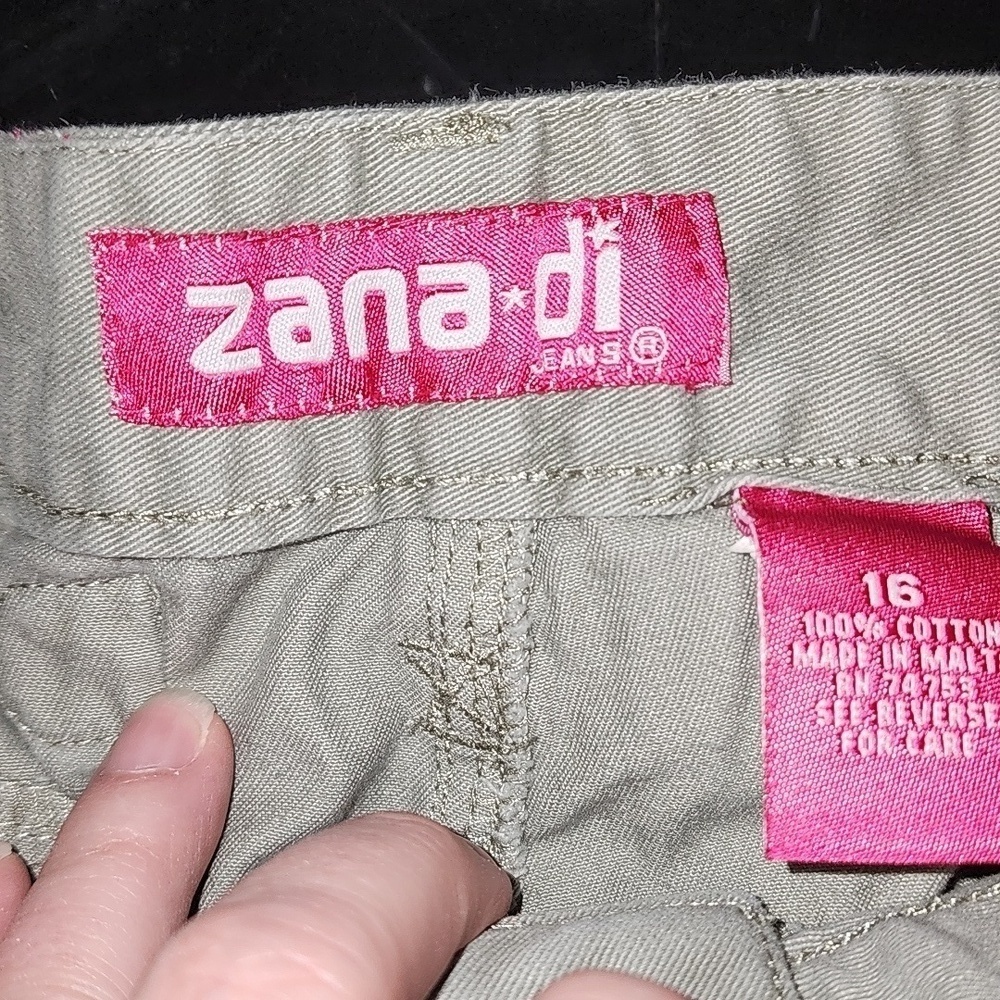 Vintage Zana di convertible pants/shorts cargo pants Sz 16 - Picture 8 of 8